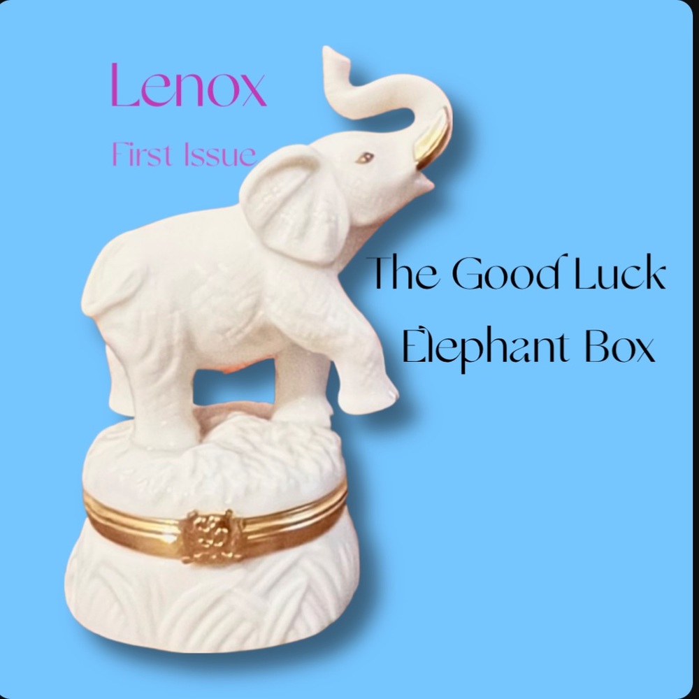 Lenox Treasures First Issue The Goodluck Elephant Box     KN-10